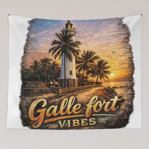 Item preview, Galle Fort Vibes – Vintage Lighthouse Edition designed and sold by GooniSL.