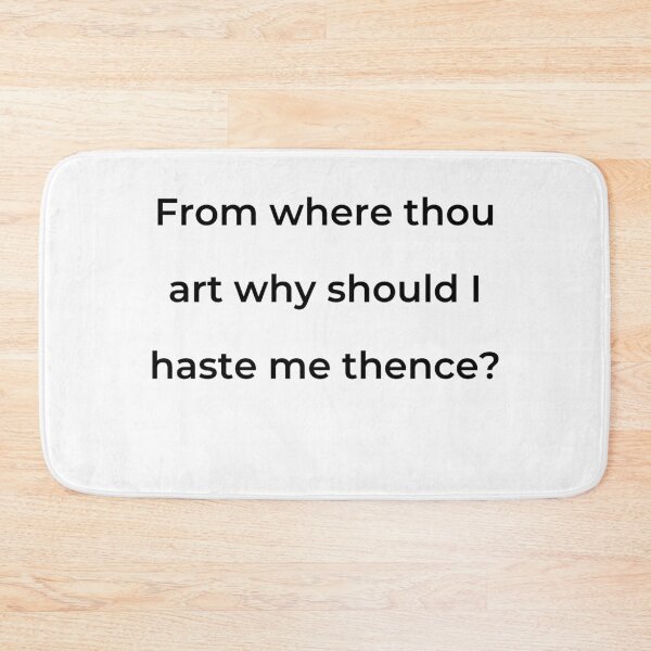 Item preview, "From where thou art why should I haste me thence?" - print black designed and sold by ariksworld.