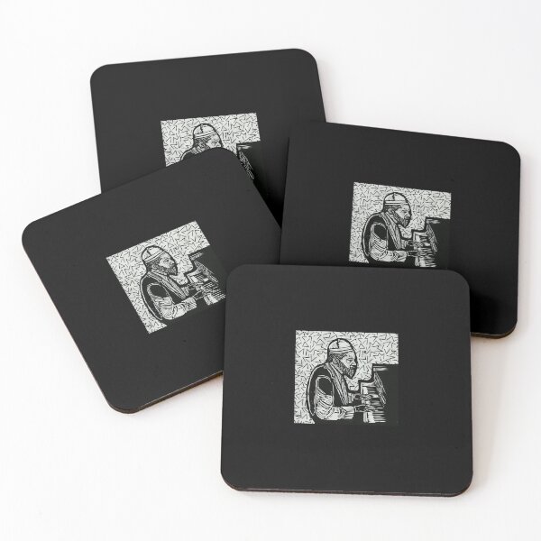 Item preview, Thelonious Monk Legendary Jazz Piano Player Linotype Art Original Design - Gift for Vinyl Collector, Jazz Fan or Musician #3996 designed and sold by kraftwerk-lab.