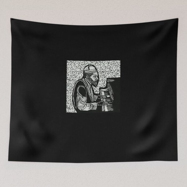 Item preview, Thelonious Monk Legendary Jazz Piano Player Linotype Art Original Design - Gift for Vinyl Collector, Jazz Fan or Musician #3996 designed and sold by kraftwerk-lab.