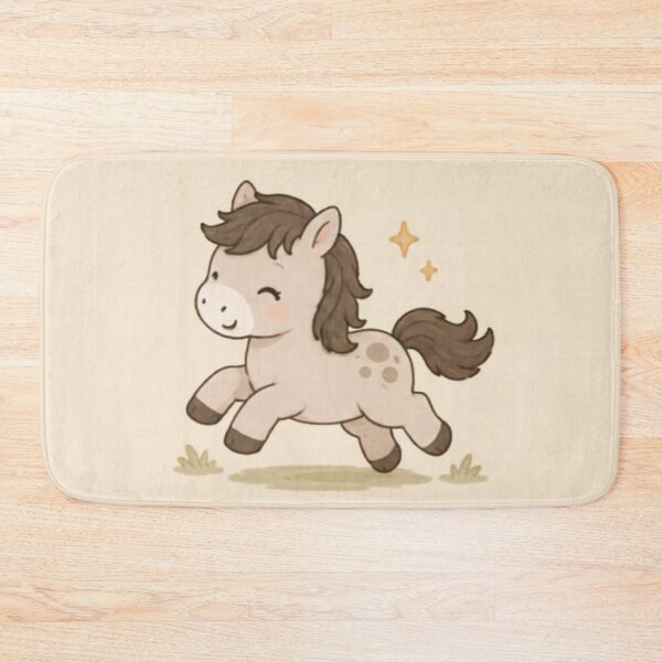 Artikelvorschau, Fröhliches laufendes Pony entworfen und verkauft von MellowMunchkins.