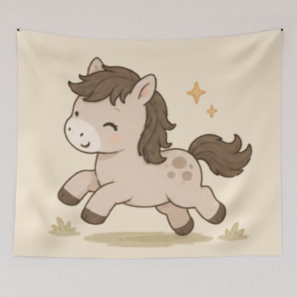 Item preview, Happy Running Pony designed and sold by MellowMunchkins.