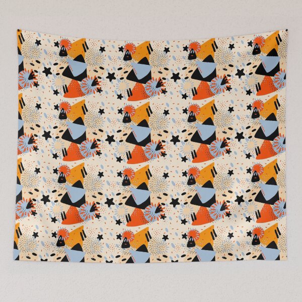 Item preview, Colour Carnival Retro Pattern Collection | Maximalist Geometric Floral and Character Designs designed and sold by VirtuallyCreativ .