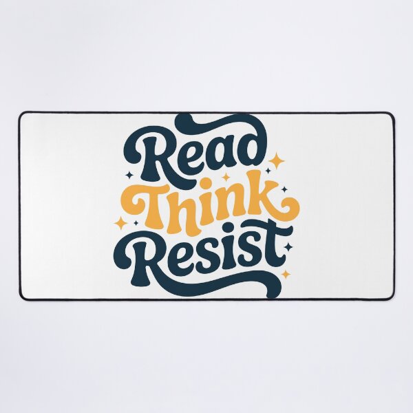 Item preview, Read Think Resist Groovy Retro Typography designed and sold by luffy2374.