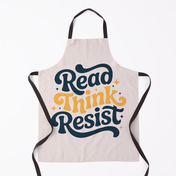 Item preview, Read Think Resist Groovy Retro Typography designed and sold by luffy2374.