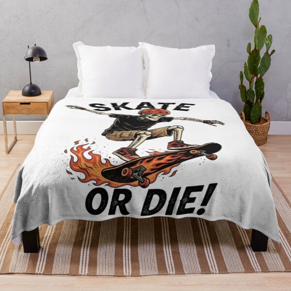 Item preview, Skate or Die Skull Skateboarder Illustration designed and sold by Ahmedsyde.