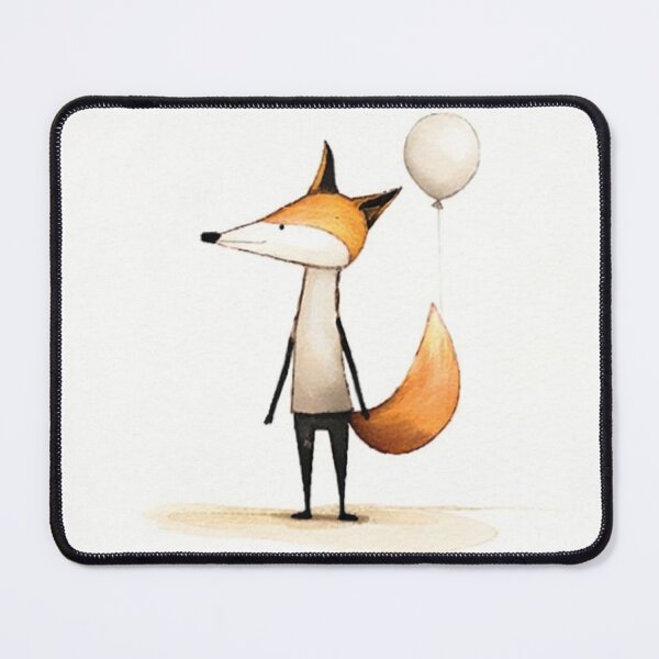 Item preview, Cute Watercolor Fox Happy Birthday - Adorable Baby Animal Balloon Art designed and sold by myforestfog.