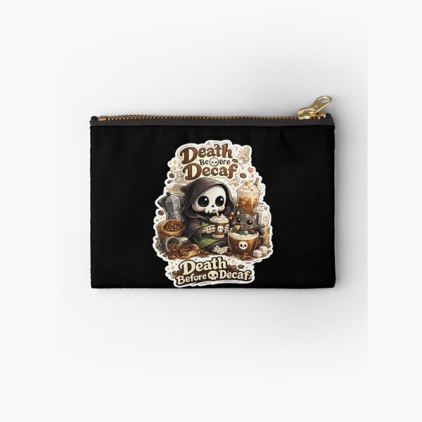 Item preview, Death Before Decaf Cute Grim Reaper Coffee Lover designed and sold by TheZyro.