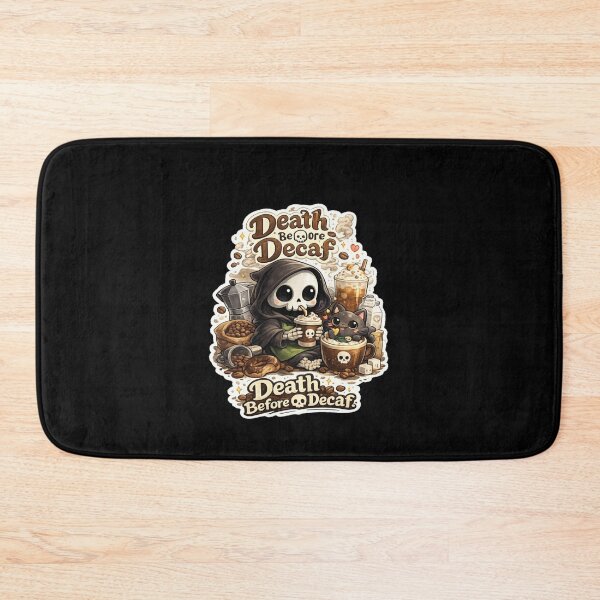 Item preview, Death Before Decaf Cute Grim Reaper Coffee Lover designed and sold by TheZyro.