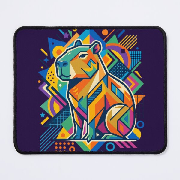 Item preview, Capybara Geometric Pop Art Illustration designed and sold by Innova_Creations.