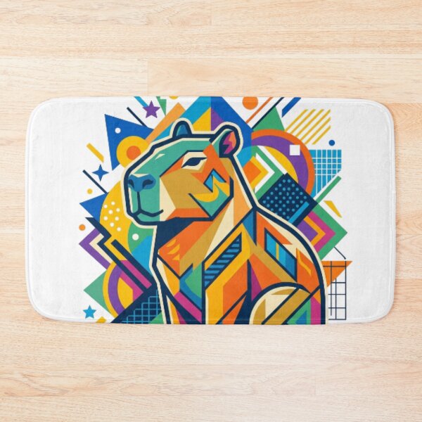 Item preview, Capybara Geometric Pop Art Illustration designed and sold by Innova_Creations.