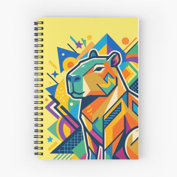 Item preview, Capybara Geometric Pop Art Illustration designed and sold by Innova_Creations.