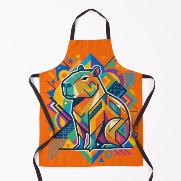 Item preview, Capybara Geometric Pop Art Illustration designed and sold by Innova_Creations.