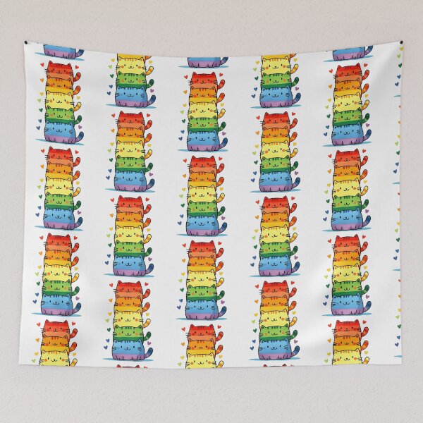 Item preview, Rainbow cats tower designed and sold by Tiny-Love ⭐⭐⭐⭐⭐.