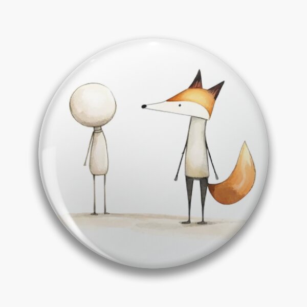 Item preview, Cute Watercolor Fox and Friend Happy Birthday - Adorable Minimalist Art designed and sold by myforestfog.