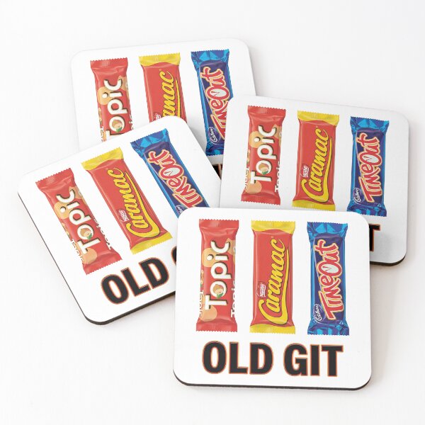 Item preview, Old Git , retro chocolate bars designed and sold by CornershopTee.