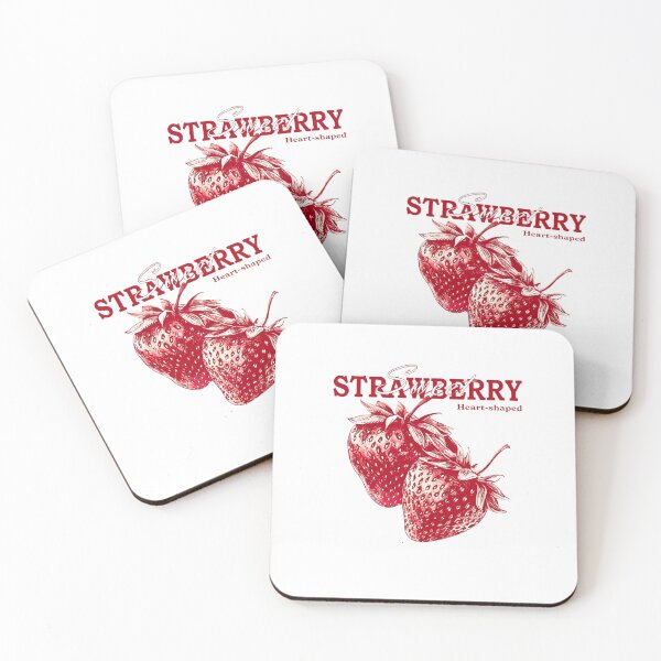 Item preview, Vintage Strawberry Botanical Illustration Heart Shaped Fruit designed and sold by HBDStudio.