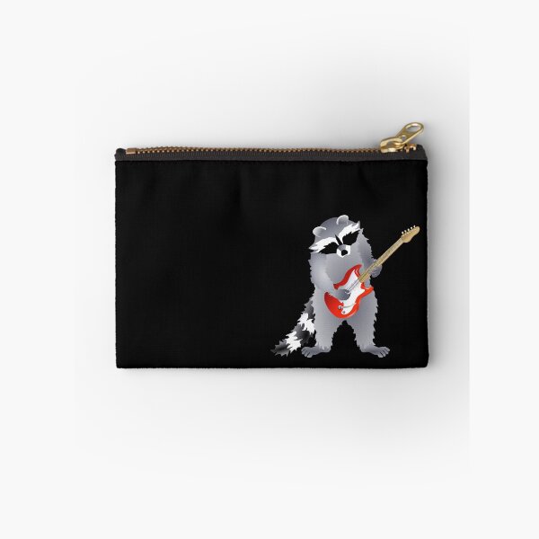 Item preview, Raccoon Playing Right Handed, Red Electric Guitar designed and sold by Adamo-illustration.