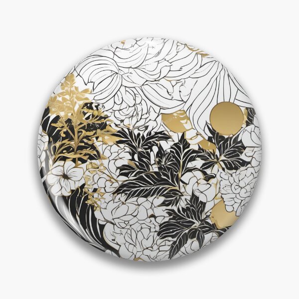 Item preview, Japanese Japanese Traditional Pattern - Traditional gold black Wagara Design designed and sold by KS-PopArtJapan.