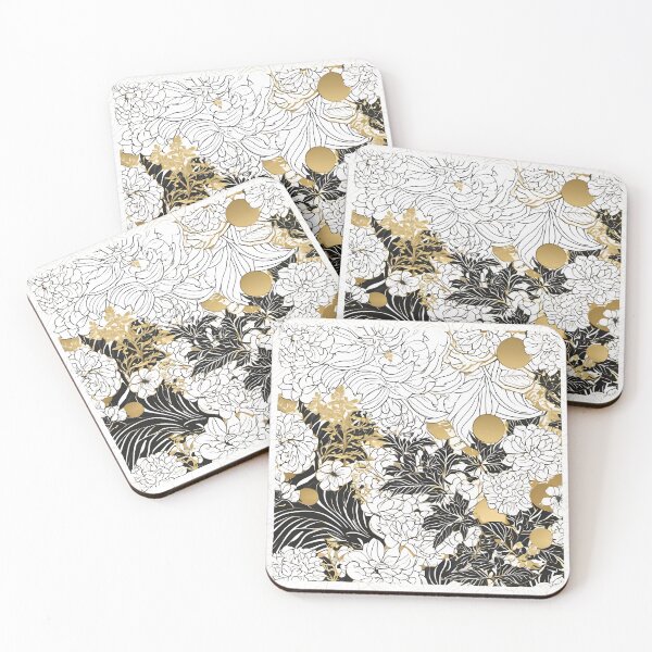 Item preview, Japanese Japanese Traditional Pattern - Traditional gold black Wagara Design designed and sold by KS-PopArtJapan.