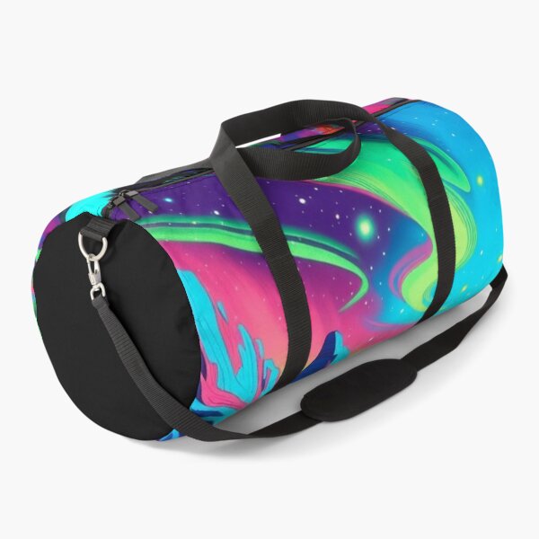 Item preview, Psychedelic Neon Northern Lights Mountain Landscape designed and sold by Nexus Space.