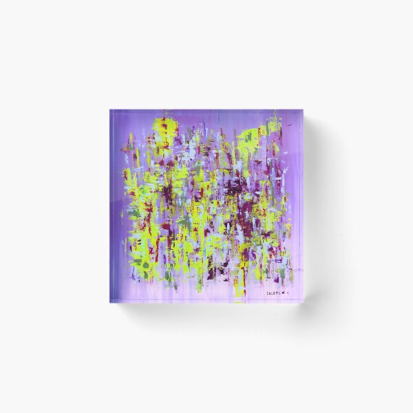 Item preview, Urban Abstract Neon - Purple, Fluorescent Yellow and Burgundy designed and sold by Giovanna2026.