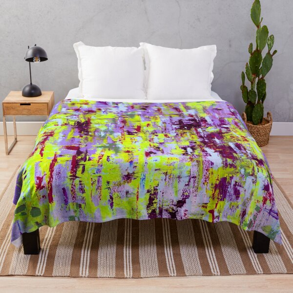 Item preview, Urban Abstract Neon - Purple, Fluorescent Yellow and Burgundy designed and sold by Ingorgia Studio.