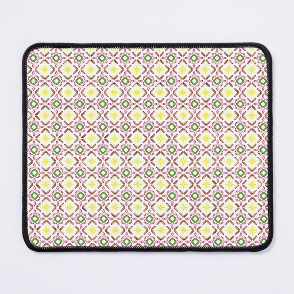 Item preview, Seamless ceramic tile pattern with geometric and floral mosaic ornaments in pastel colors. designed and sold by Nicha Studio.