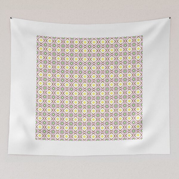 Item preview, Seamless ceramic tile pattern with geometric and floral mosaic ornaments in pastel colors. designed and sold by Nicha Studio.