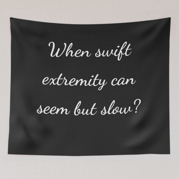 Item preview, "When swift extremity can seem but slow?" - handwriting white designed and sold by ariksworld.