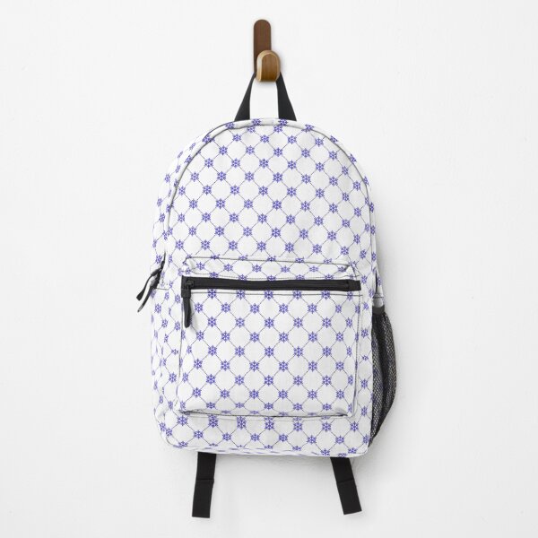 Item preview, Copy of Blue Snowflake Grid Pattern Winter Lattice White Background designed and sold by Zaya_art.