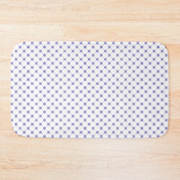 Item preview, Copy of Blue Snowflake Grid Pattern Winter Lattice White Background designed and sold by Zaya_art.