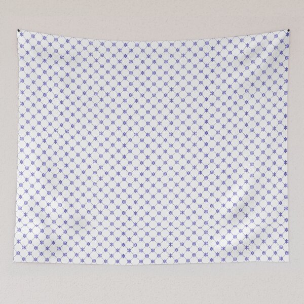 Item preview, Copy of Blue Snowflake Grid Pattern Winter Lattice White Background designed and sold by Zaya_art.
