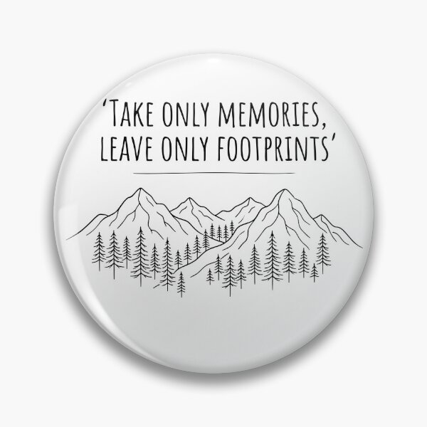 Item preview, Take Only Memories Leave Only Footprints Lineart Boho Style Pine forest designed and sold by Yellowriversss.