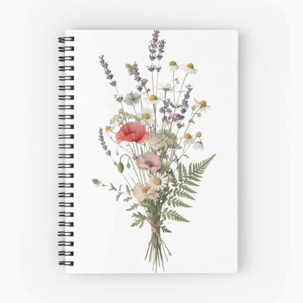 Item preview, Pressed Wildflowers Herbarium — Vintage Botanical Art Print designed and sold by DreamelleStudio.