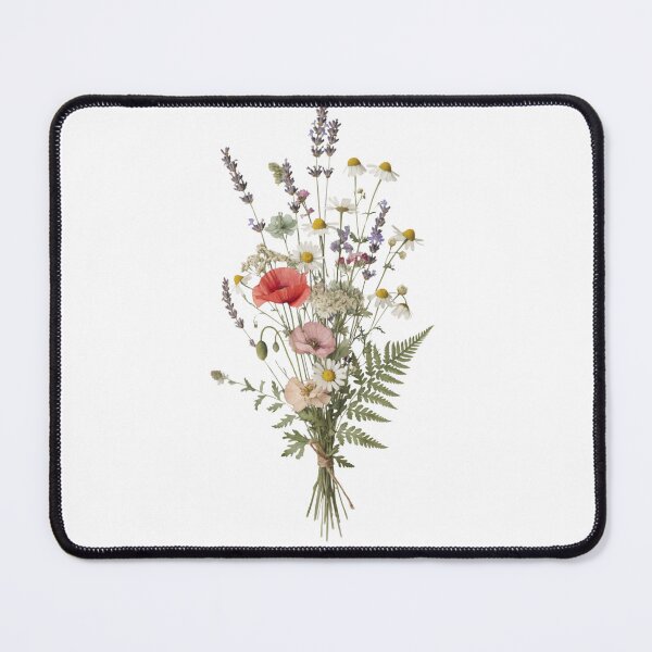 Item preview, Pressed Wildflowers Herbarium — Vintage Botanical Art Print designed and sold by DreamelleStudio.