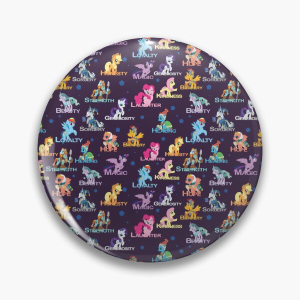 Item preview, Pattern: The Elements of the Pillars of Friendship - My Little Pony friendship is magic MLP MLPFIS ponies brony designed and sold by astroantlers.