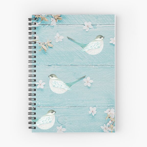 Item preview, Blue and White Birds on Wooden Panel designed and sold by TeeGeeTees.