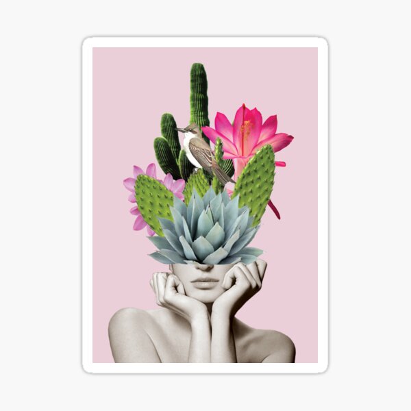 Cactus Lady Pegatina