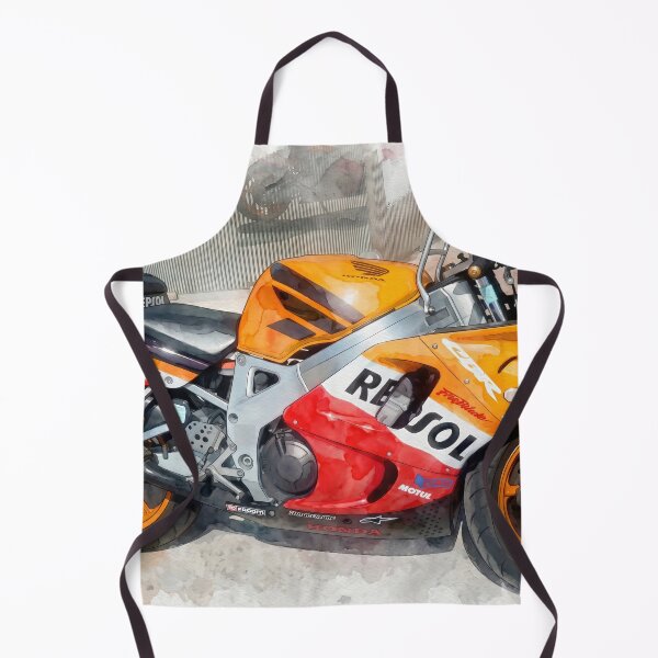 Item preview, Honda CBR Fireblade Repsol Edition in Watercolor Style — Art from Real Photography designed and sold by M.ALK.Watercolor.