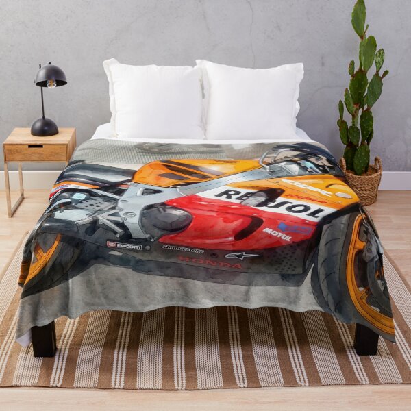 Item preview, Honda CBR Fireblade Edición Repsol en estilo acuarela: arte a partir de fotografías reales. designed and sold by M.ALK.Watercolor.