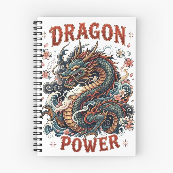 Item preview, Japanese Dragon Power with Cherry Blossom Illustration designed and sold by Ahmedsyde.