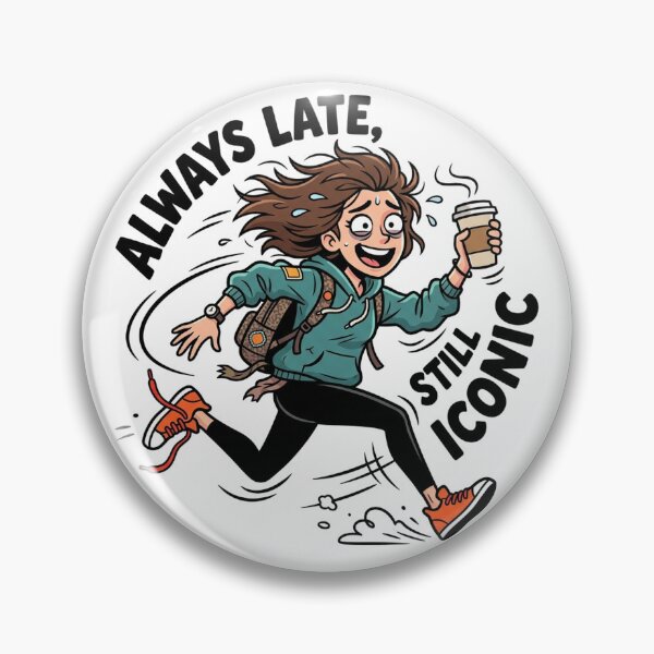 Item preview, Always Late Still Iconic Funny Coffee Design designed and sold by D3monic.