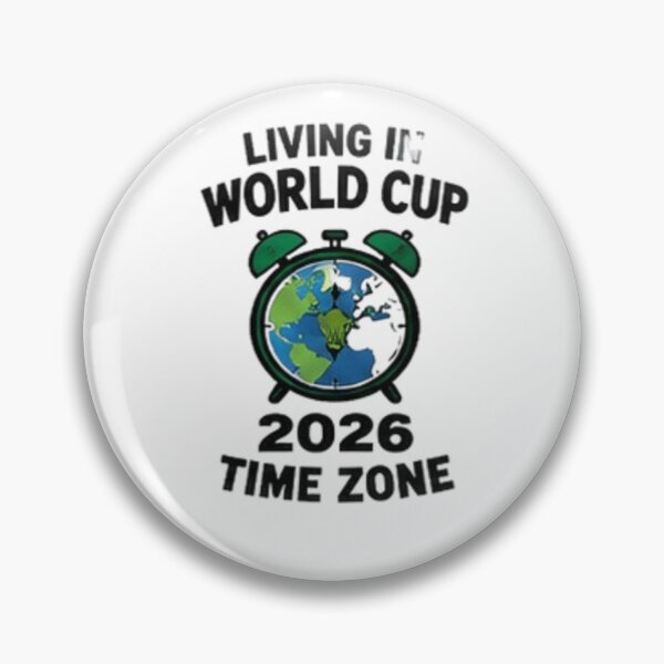 Item preview, Living in World Cup 2026 Time Zone Funny Football designed and sold by Pixanova.