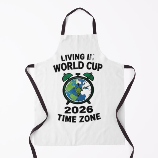 Item preview, Living in World Cup 2026 Time Zone Funny Football designed and sold by Pixanova.