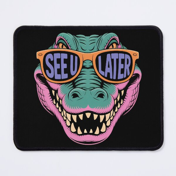 Item preview, See U Later Alligator Cool Retro Sunglasses Vector designed and sold by luffy2374.