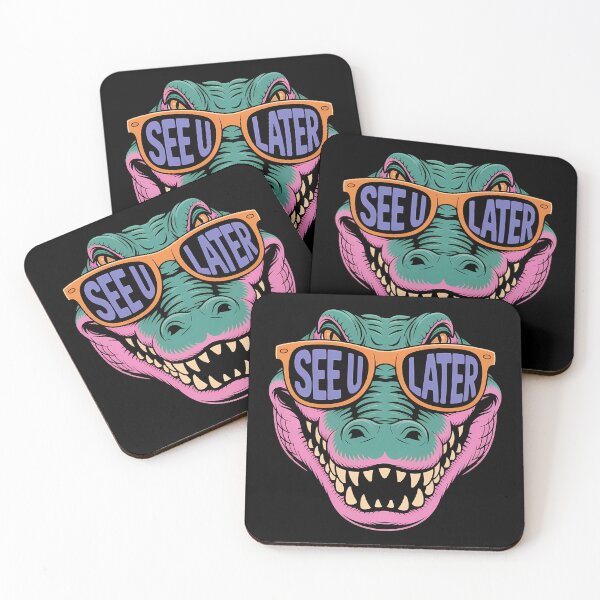 Item preview, See U Later Alligator Cool Retro Sunglasses Vector designed and sold by luffy2374.