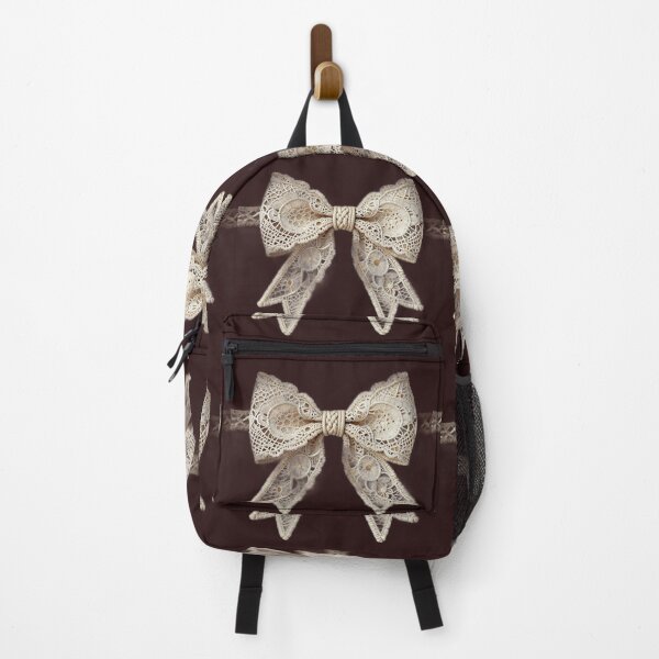 Item preview, Intricate Lace and Macrame Bohemian Bow Canvas Print designed and sold by TaBogroupsRed.