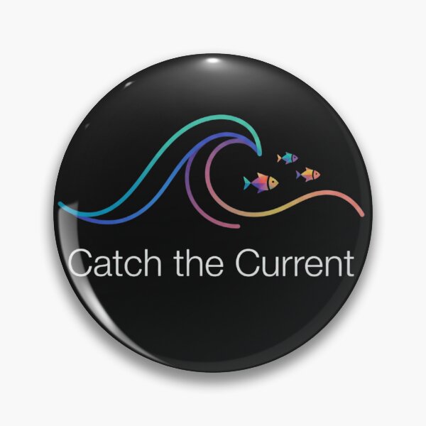 Item preview, Vintry Off Catch the Current Ocean Wave Fish Vintry Off designed and sold by VintryOff.