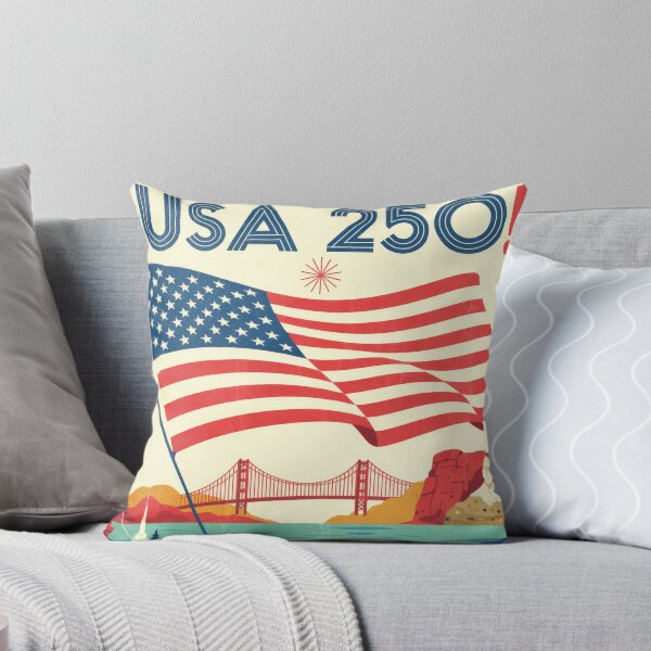 Item preview, USA 250 Vintage Patriotic Landmark Illustration designed and sold by DW-AiRT.